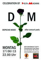 Plakat für die After Concert Party in Hamburg.