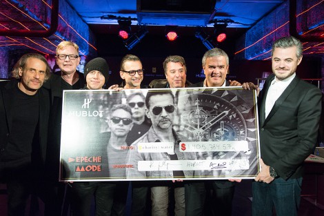 Depeche Mode und Hublot sammelten Geld für charity: water. Pressefoto: Hublot