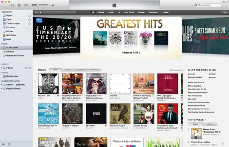 Bei iTunes werden weniger digitale Titel verkauft.