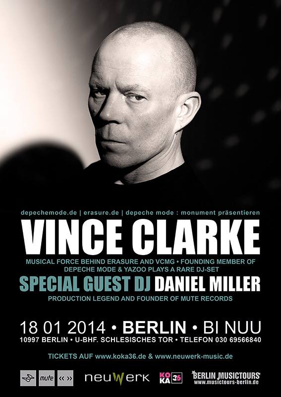 Vince Clark für DJ-Set in Berlin