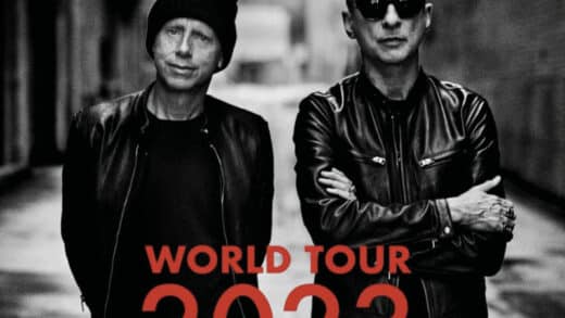 Tourplakat zur Momenti Mori Tour 2023 von Depeche Mode