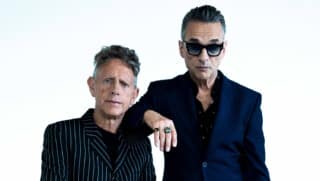 Porträtfoto von MArtin Gore und Dave Gahan von Depeche Mode.
