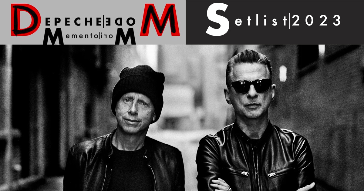 Depeche Mode : set list de la tournée 2023 - RADIO COLLECTION - Le meilleur  de la musique Pop Rock