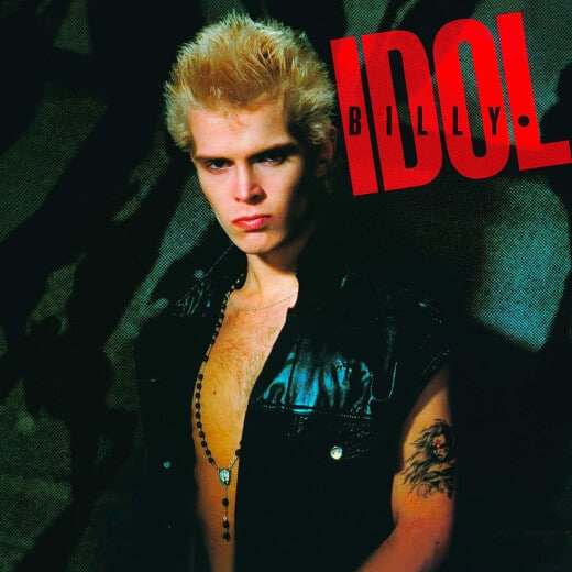 Das Foto zeigt das Albumcover von Billy Idols Debutalbum mit dem Titel "Billy Idol"