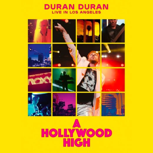 Das Bild zeigt das DVD-Cover von "Duran Duran: A Hollywood High -Live in Los Angeles"